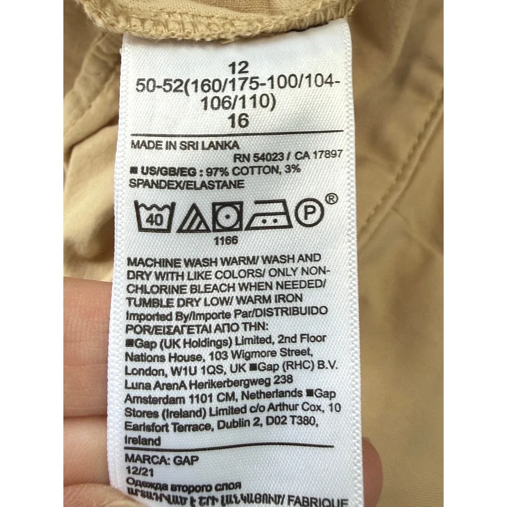 Gap New Pleated Wide Leg Khaki Pants Womens 12 Tan High Rise Academia Preppy - Picture 9 of 11
